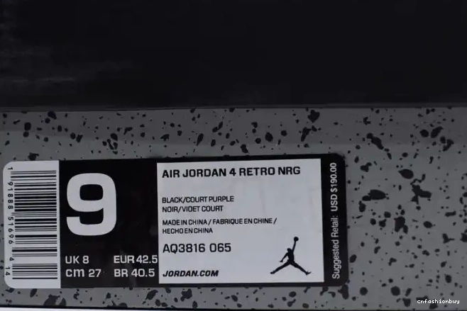 AQ3816-065 Retro NRG Jordan 4 Air Raptors